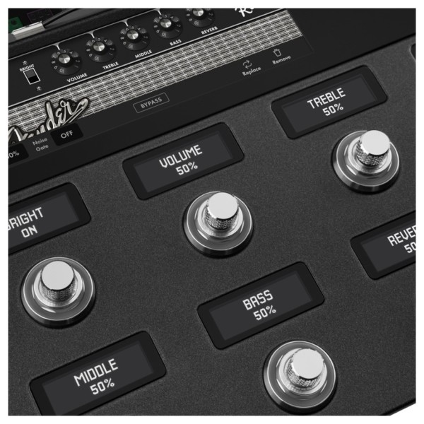Fender Tone Master Pro and Gig Bag Bundle - footswitches