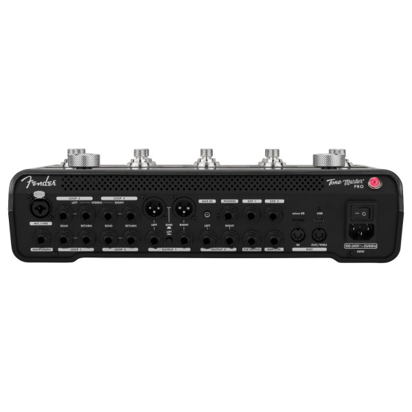Fender Tone Master Pro and Gig Bag Bundle - back panel