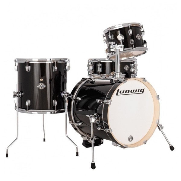 Ludwig Breakbeats 16'' 4pc Shell Pack, Black Sparkle