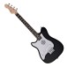 VISIONSTRING Mini Left-Handed Electric Guitar, Black