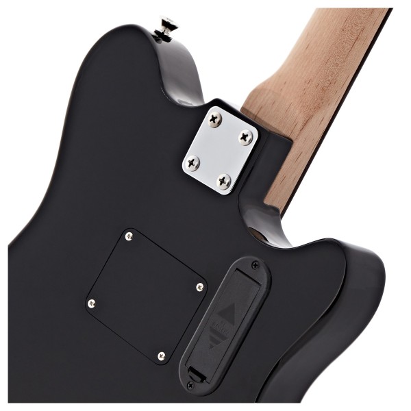 VISIONSTRING Mini Left-Handed Electric Guitar, Black