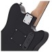 VISIONSTRING Mini Left-Handed Electric Guitar, Black