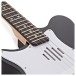 VISIONSTRING Mini Left-Handed Electric Guitar, Black