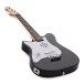 VISIONSTRING Mini Left-Handed Electric Guitar, Black