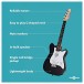 VISIONSTRING Mini Electric Guitar, Black