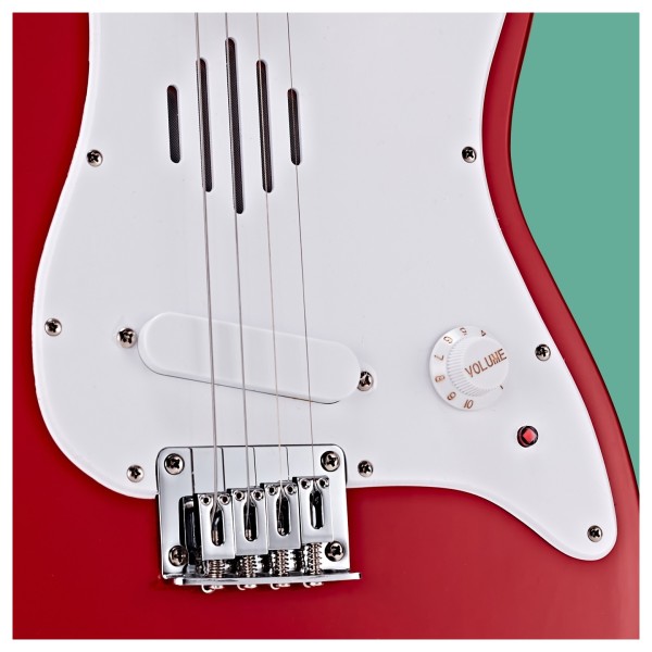 VISIONSTRING Mini Electric Guitar, Red