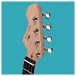 VISIONSTRING Mini Left-Handed Electric Guitar, Black