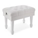 Deluxe Hydraulic Piano Stool, Satin White
