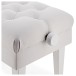Deluxe Hydraulic Piano Stool, Satin White