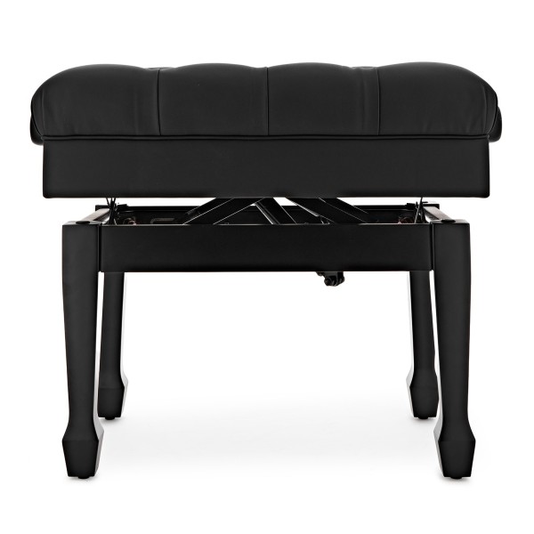 Deluxe Hydraulic Piano Stool, Satin Black