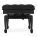Deluxe Hydraulic Piano Stool, Satin Black
