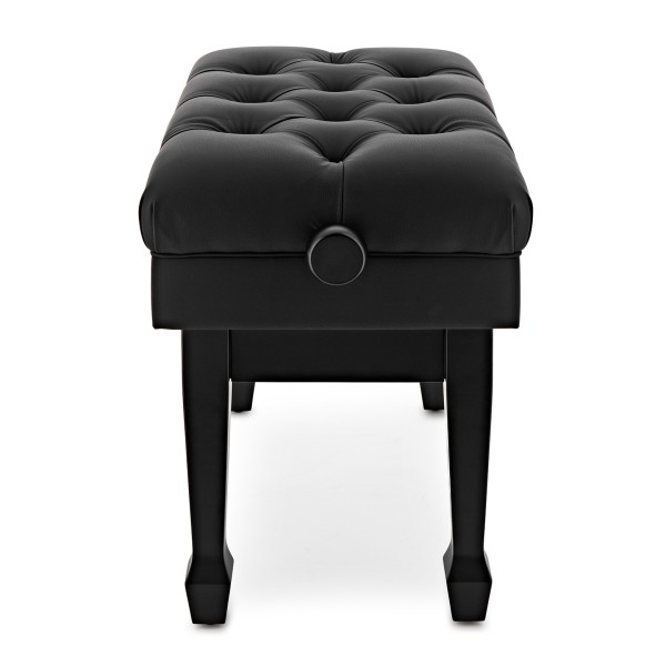 Deluxe Hydraulic Piano Stool, Satin Black