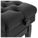 Deluxe Hydraulic Piano Stool, Satin Black