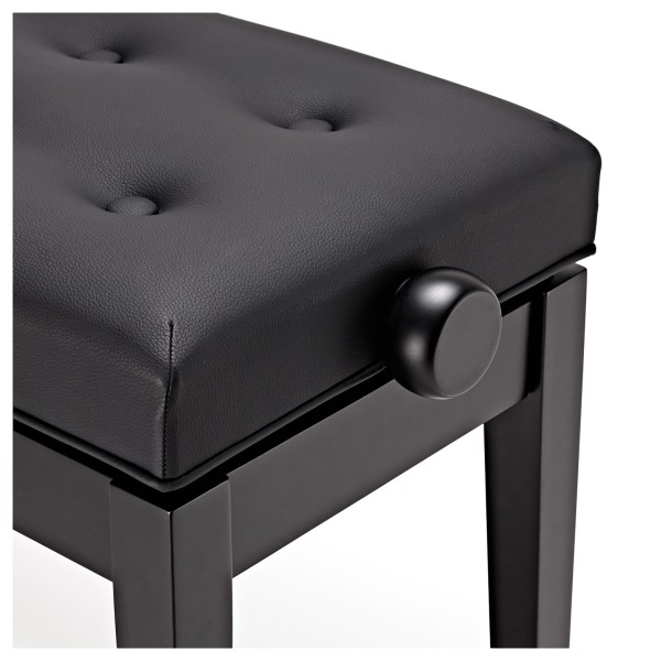 Hydraulic Piano Stool, Gloss Black