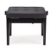 Hydraulic Piano Stool by Gear4music, Satin Black