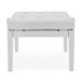 Hydraulic Piano Stool by Gear4music, Satin White