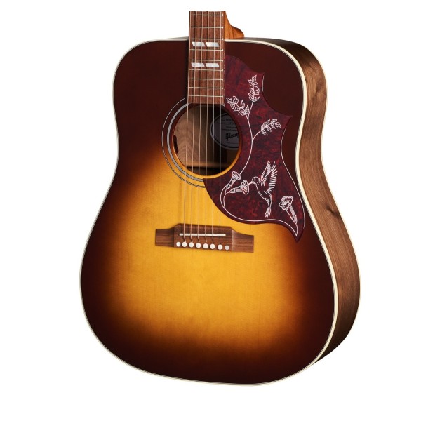 Gibson Hummingbird Studio Walnut Satin Burst Body Close-Up