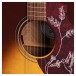 Gibson Hummingbird Studio Walnut Satin Burst Soundhole Close-Up
