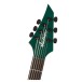 Jackson Pro Series Signature Roman Ibramkhalilov MDK HT6 Baritone EB Emerald Green Headstock Front