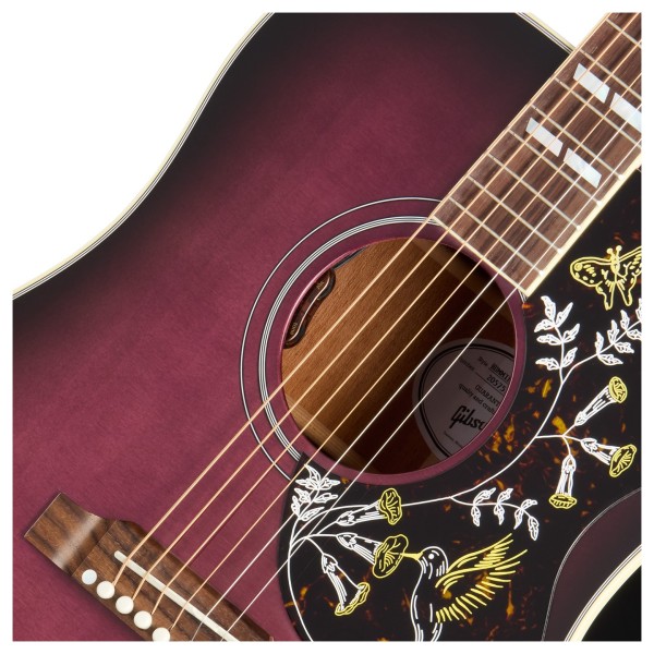 Gibson Hummingbird Standard, Purple Burst - soundhole