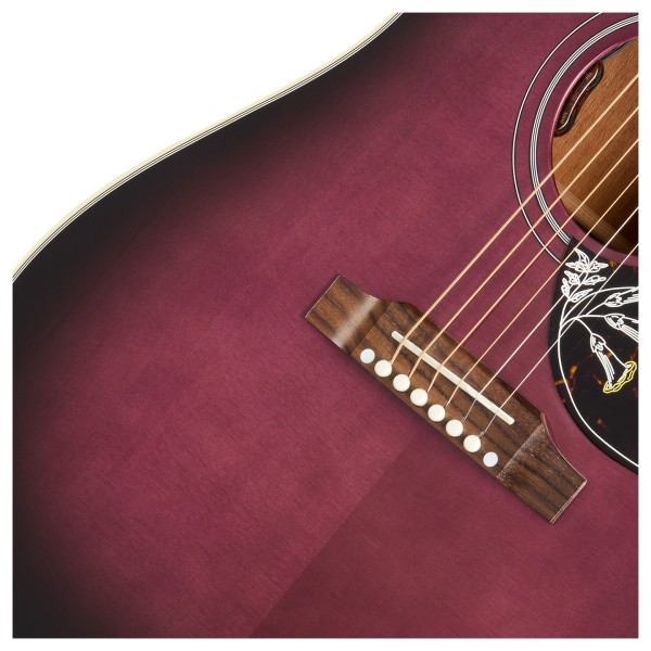 Gibson Hummingbird Standard, Purple Burst - bridge