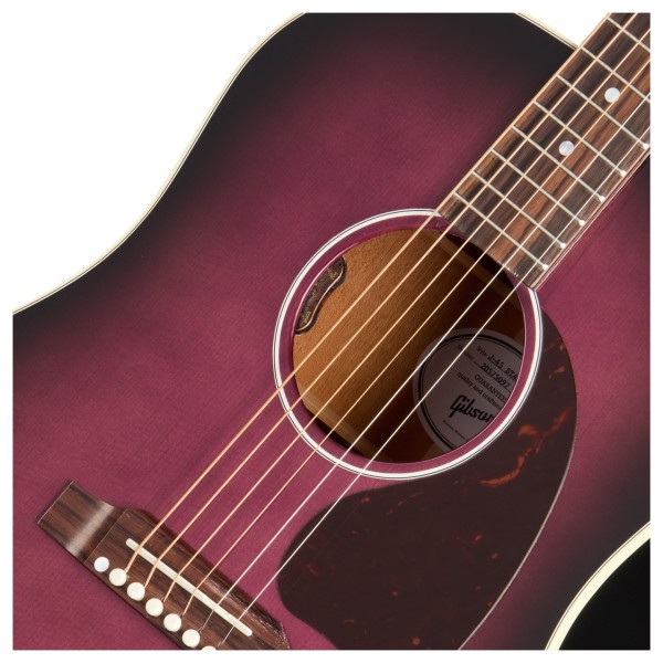 Gibson J-45 Standard, Purple Burst - soundhole