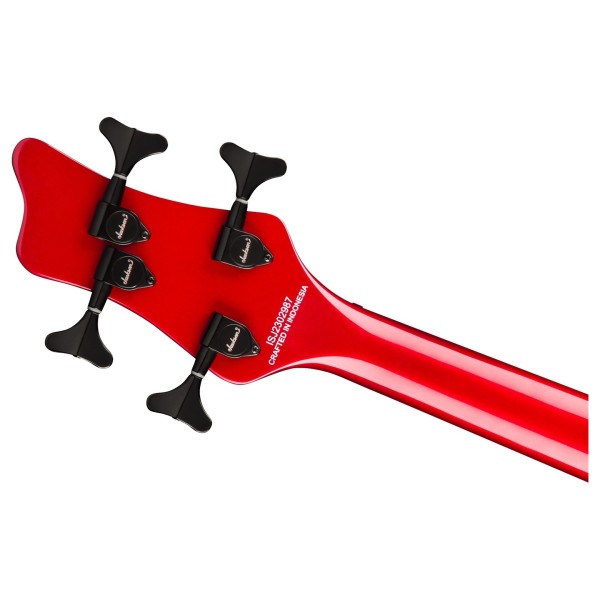 Jackson X Series Spectra Iv Candy Apple Red Bass Guitar - Ex Demo - back of headstock