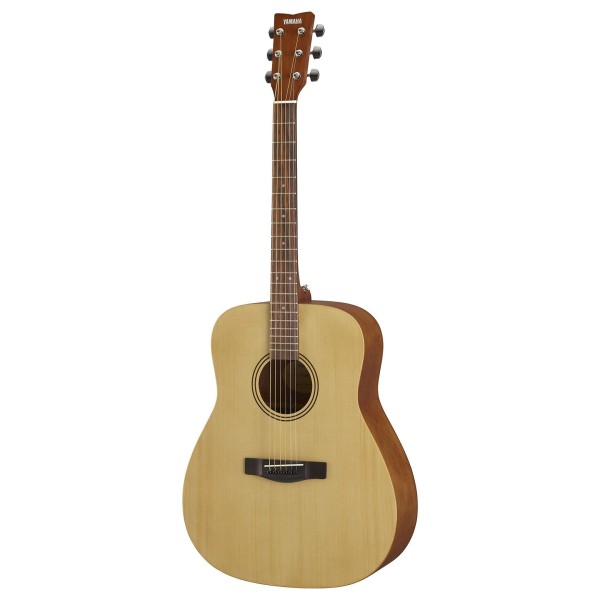 Yamaha F400 Dreadnought Acoustic Guitar, Natural Satin - angled