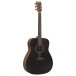 Yamaha FX400 Dreadnought Electro Acoustic Guitar, Smoky Black - angled