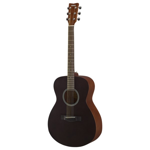 Yamaha FS400 Concert Acoustic Guitar, Smoky Black - angled