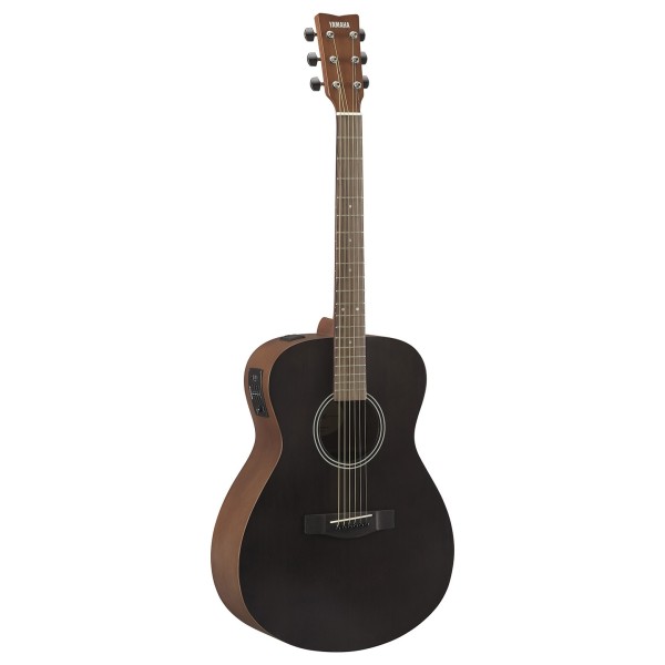 Yamaha FSX400 Concert Electro Acoustic Guitar, Smoky Black - angled