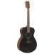 Yamaha FSX400 Concert Electro Acoustic Guitar, Smoky Black - angled