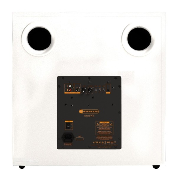 Monitor Audio Vestra W15 Subwoofer Speaker, White 3 