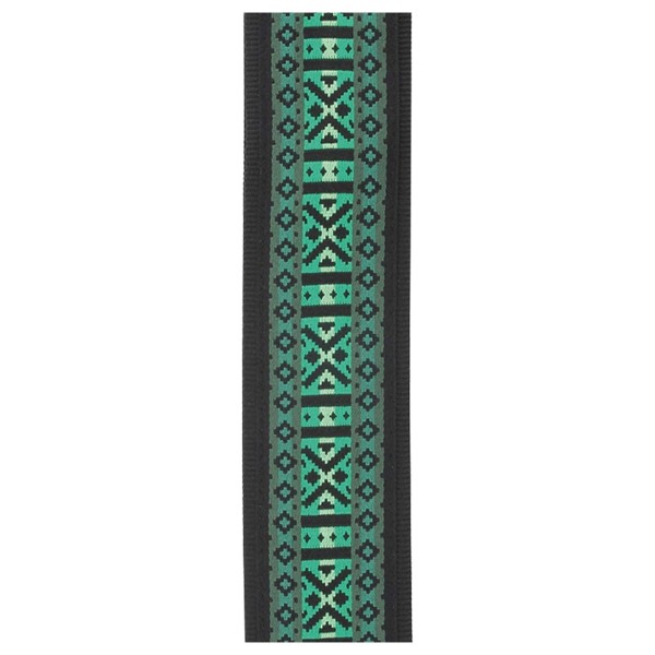 Daddario 2 Guitar Strap Monterey 3 Green, Up Close
