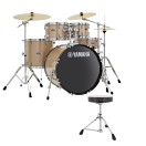 Yamaha Rydeen 20" Drum Kit with Paiste Cymbals & DS550U Drum Throne, Champagne Glitter
