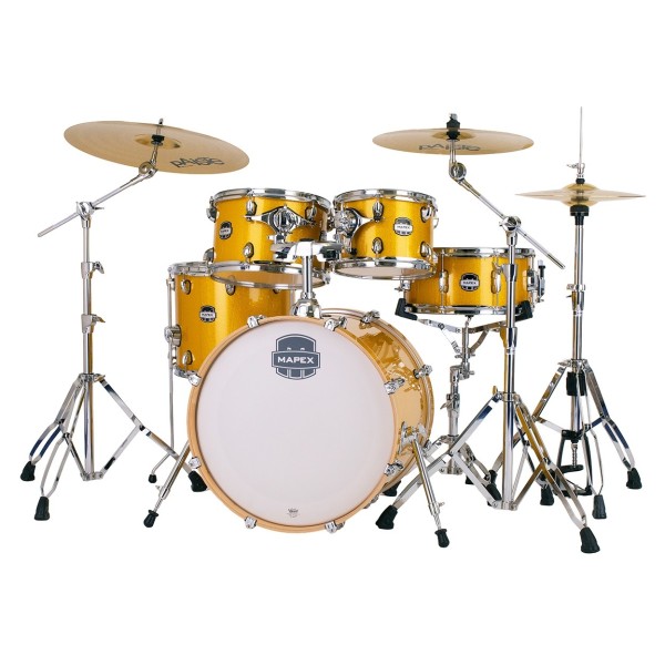 Mapex Mars Birch 20'' 5pc Fusion Shell Pack, Sunflower Sparkle