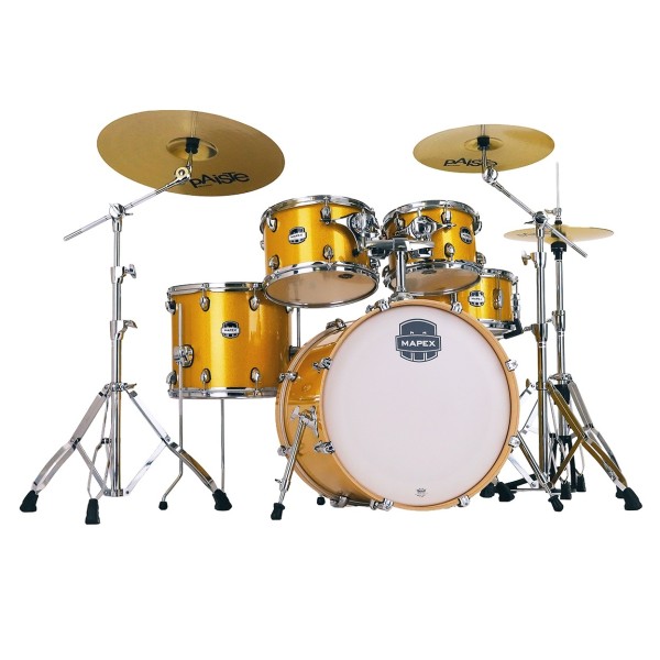 Mapex Mars Birch 20'' 5pc Fusion Shell Pack, Sunflower Sparkle