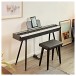 Keynote Compact Digital Stage Piano with Bluetooth, Stool Pack