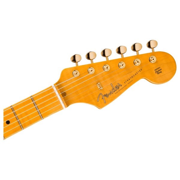 Fender Limited Edition American Vintage II 1957 Stratocaster, Flame Maple Fingerboard, White Blonde - headstock