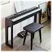 Keynote Compact Digital Upright Piano with Bluetooth, Stool Pack
