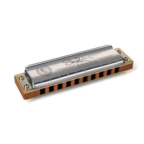 Hohner Steve Baker Marine Band Deluxe Harmonica, B Minor