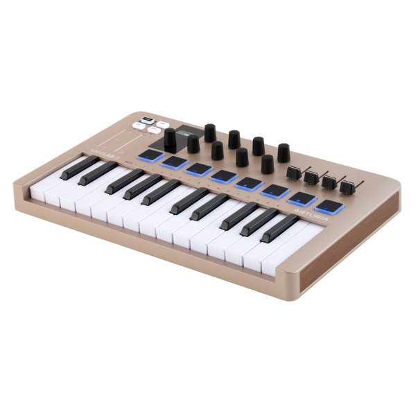 Minilab 3 MIDI Keyboard, Champagne - Angled
