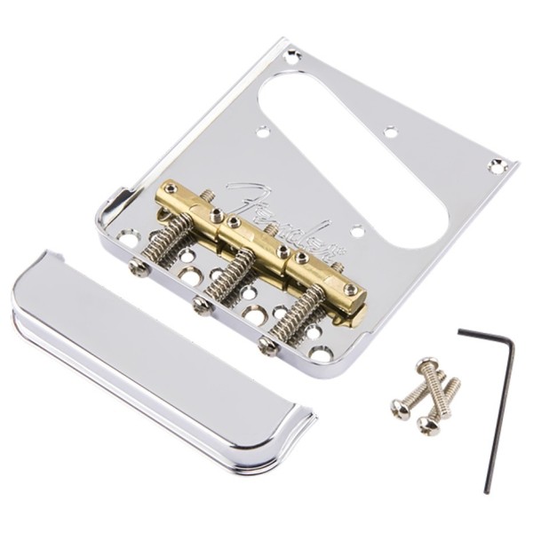 Fender 3-Saddle American Pro Telecaster Bridge Assembly, Chrome
