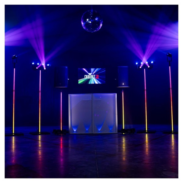 Chauvet DJ FLEXstand FX ILS DJ Setup Logo