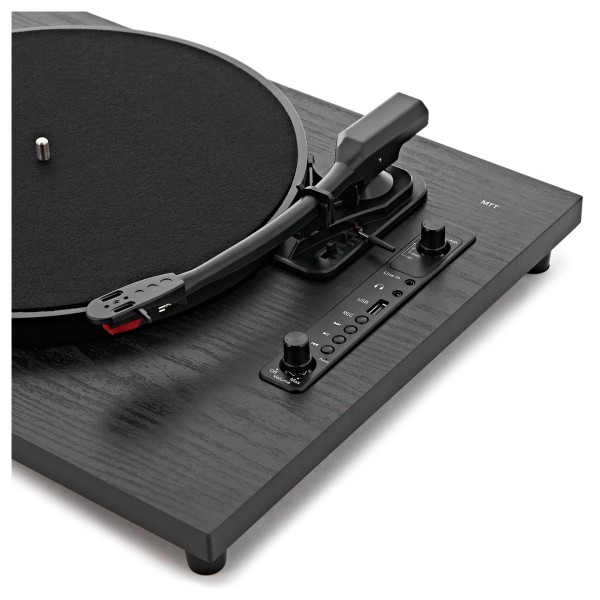 AVCOM Contemporary Turntable with Bluetooth, Black