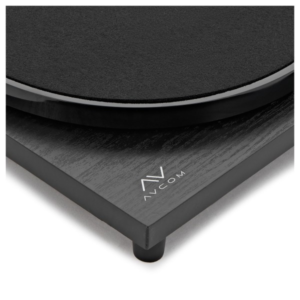 AVCOM Contemporary Turntable with Bluetooth, Black