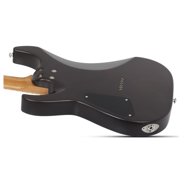 Schecter C-1 Standard Plus, Trans Black Burst - back of body