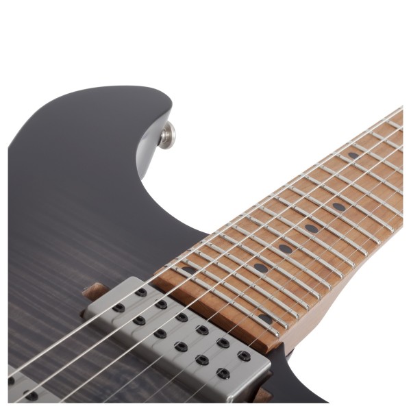 Schecter C-1 Standard Plus, Trans Black Burst - upper frets