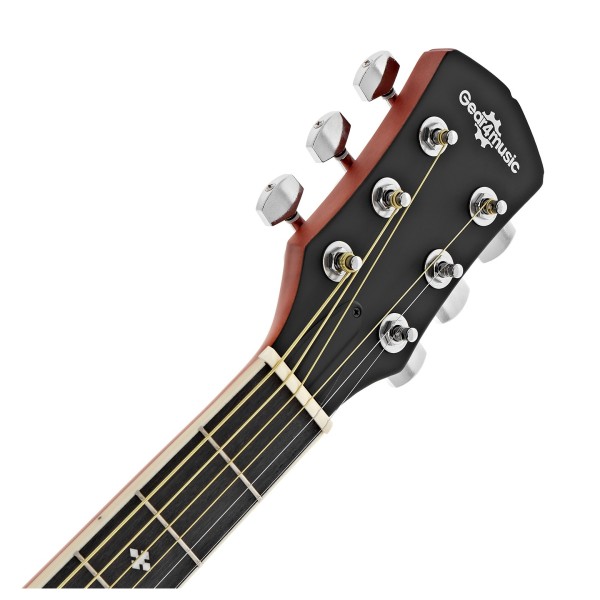 Roundback Electro Acoustic Guitar by Gear4music, Black