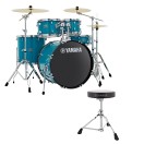 Yamaha Rydeen 20" Drum Kit with Paiste Cymbals & DS550U Drum Throne, Sky Blue